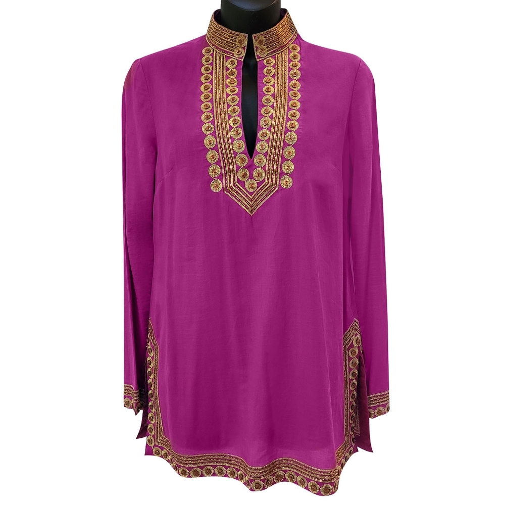 Tory Burch cotton tunic top size 2 - Picture 1 of 7